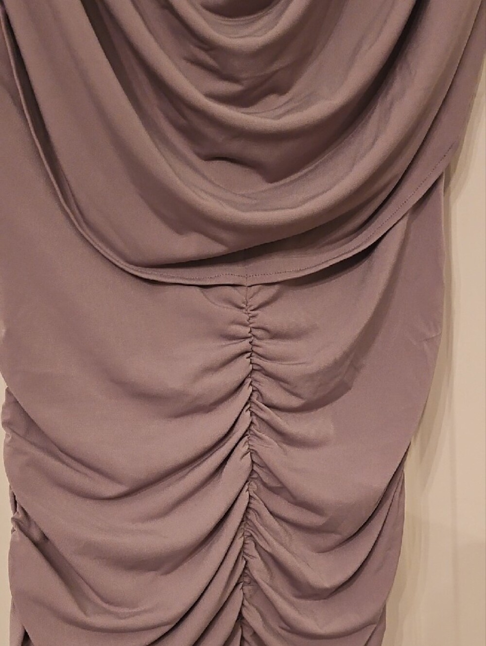 VENUS Gray Ruched Cowl Neck Blouse - Picture 3 of 3